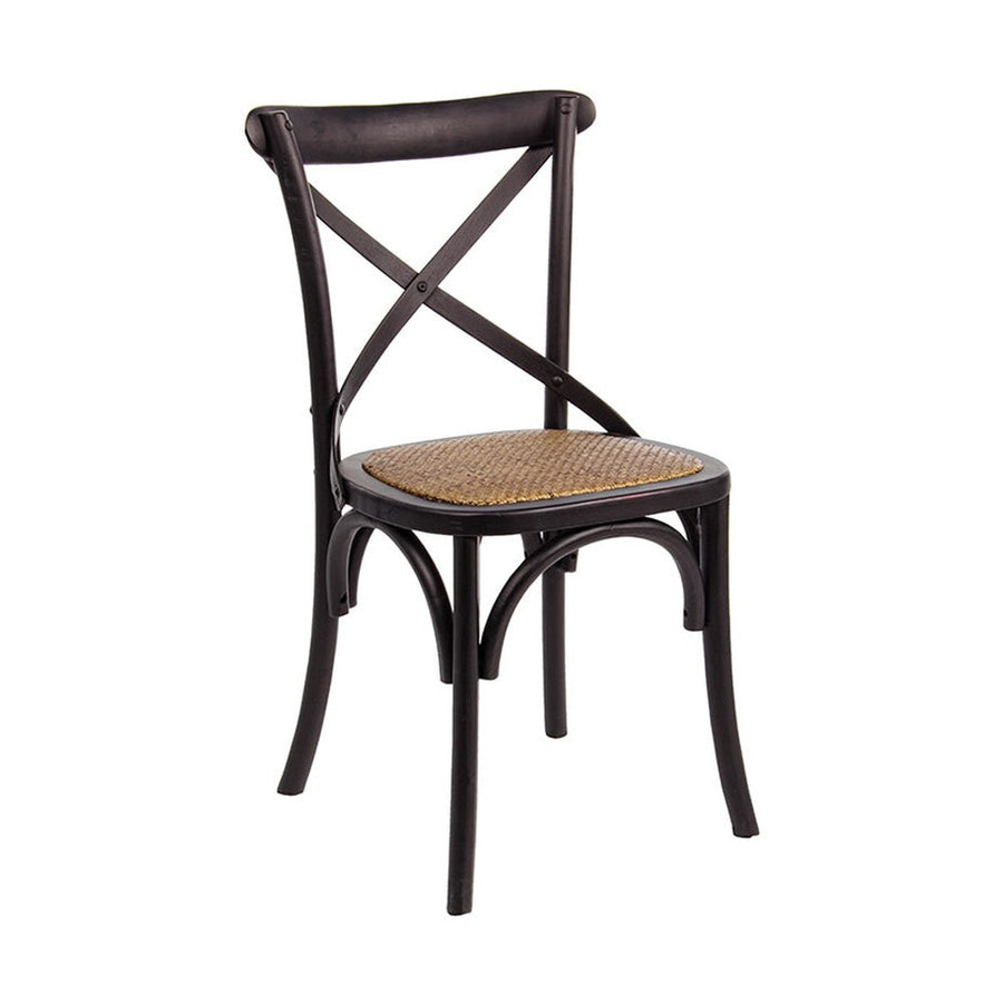 Fekete színű, thonet jelleg étkezőszék.