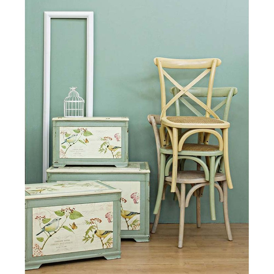 Okker színű, thonet jellegű, szilfa étkezőszék.