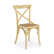 Okker színű, thonet jellegű, szilfa étkezőszék.
