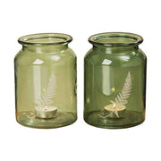 FERN üveg mécsestartó 15 cm