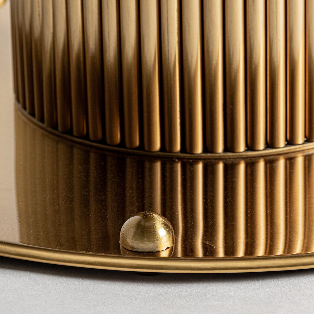 Art Deco stílusú fém bárasztal Ø 60 cm "Dolny"