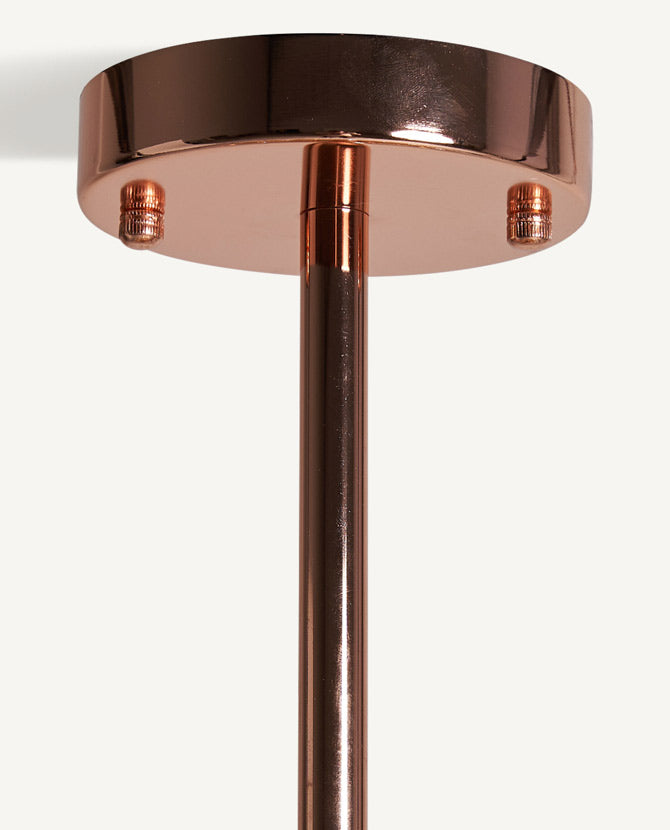 Art Deco stílusú, fémből készült, bronzszínű csillár 13 darab, borostyánszínű üvegbúrával.