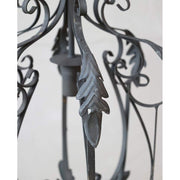 Vintage stílusú vidéki rusztikus hangulatú antikolt, patinás felületű fém kézműves függeszték lámpa