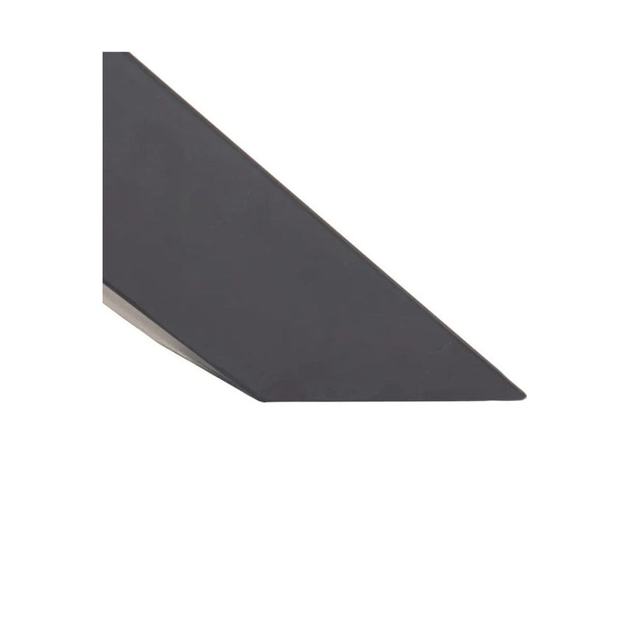 Óriás méretű, 300 cm hosszú, 5 cm vastag akácfa lappal és egyedi formájú, masszív acél láb alappal készült formatervezett, kortárs dizájn multifunkcionális asztal