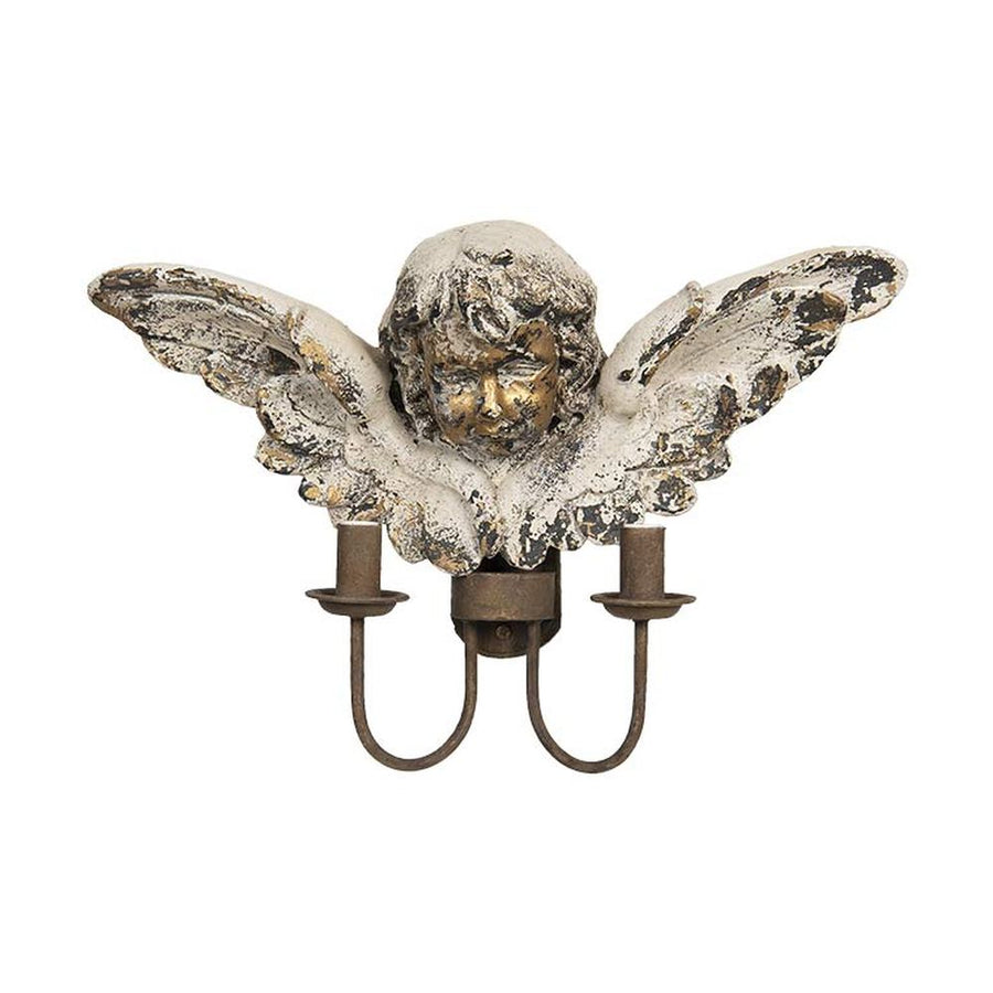 Shabby Chic stílusú angyalos falilámpa