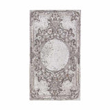 Shabby Chic stílusú, antikolt felületű, repedésekkel tarkított,, stukkókkal díszített krém színű fa falpanel
