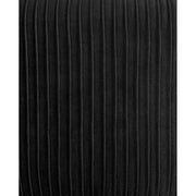 Art Deco stílusú, fekete színű bársonnyal kárpitozott fotel, arany színű fém lábakkal