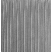 Art Deco stílusú, szürke színű bársonnyal kárpitozott fotel, arany színű fém lábakkal