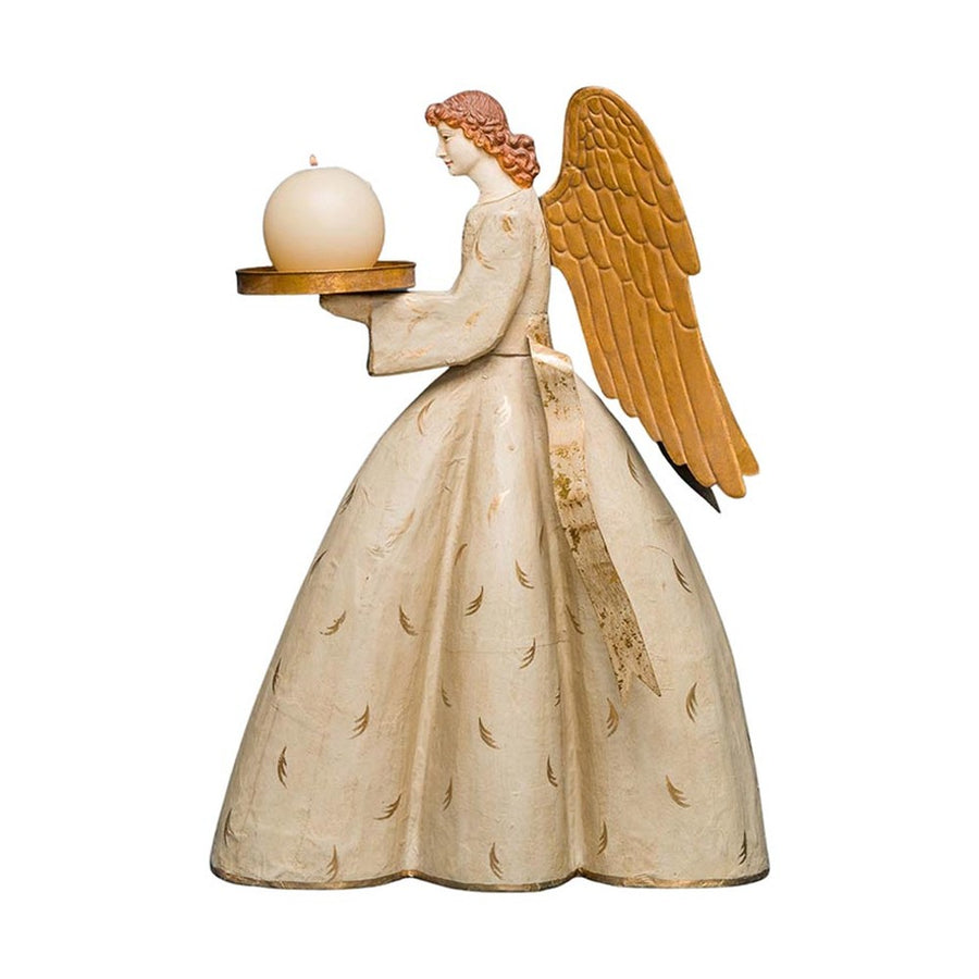 Avignoni angyal figura gyertyatartóval.