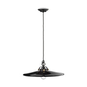 Vidéki stílusú, mázas fémből és mázas kerámiából készült, textilburkolatú vezetékkel kialakított, kézműves függeszték lámpa.