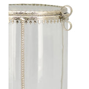 Fémcsipkével díszített üveg bonbonier