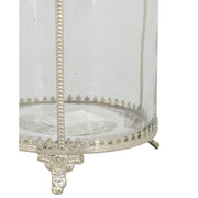 Fémcsipkével díszített üveg bonbonier