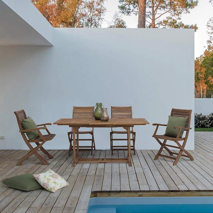 NOEMI bővíthető akácfa kerti asztal 120-160 cm