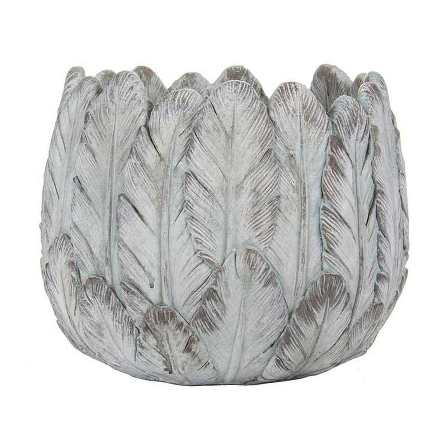 Madártoll mintázatú kaspó