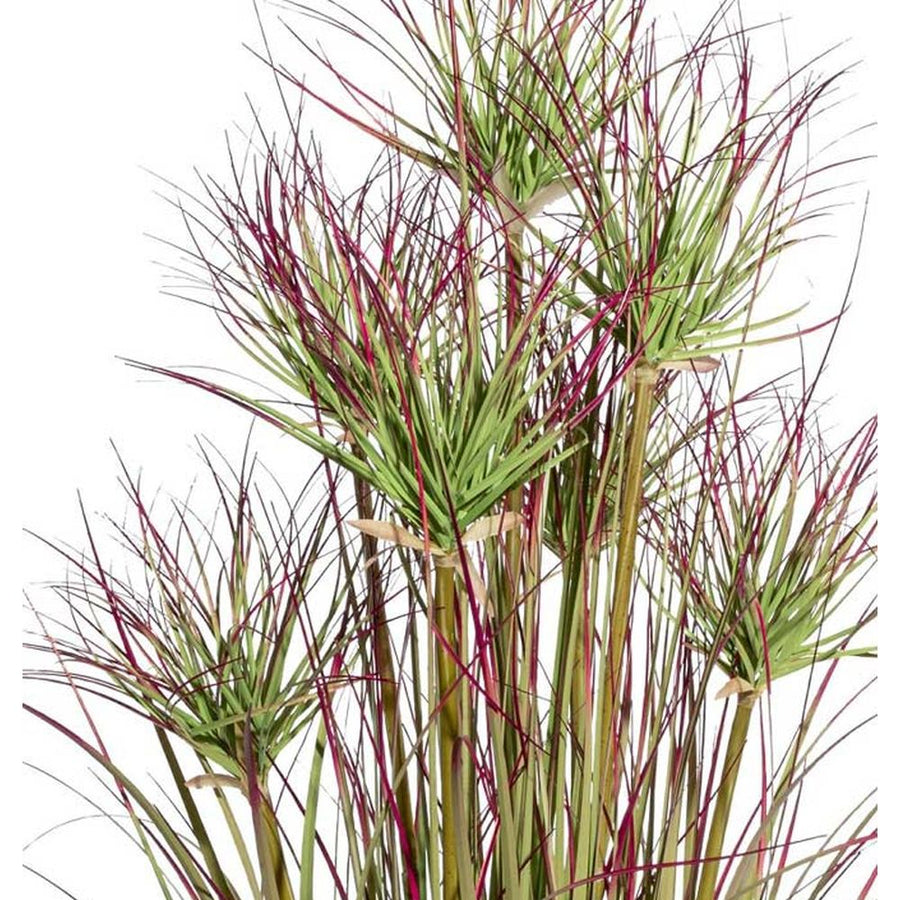 Ciprusfű bokor cserepes műnövény 95 cm zöld-bordó "Cyperus"