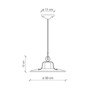 Rusztikus, vidéki stílusú, antikolt felületű mázas kerámiából és fémből készült, textilburkolatú vezetékkel kialakított, kézműves függeszték lámpa.