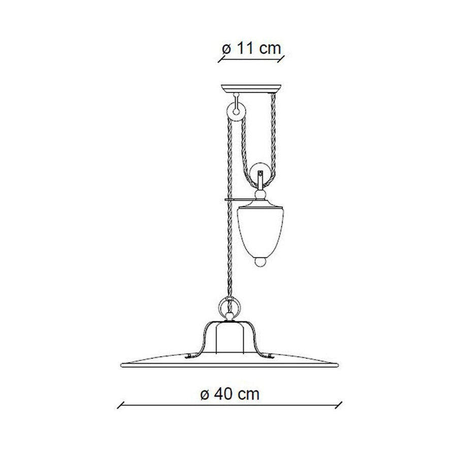Rusztikus, vidéki stílusú, állítható magasságú, antikolt felületű mázas kerámiából és fémből készült, textilburkolatú vezetékkel kialakított, kézműves függeszték lámpa
