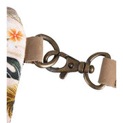 100 % pamutból készült, 44 cm hosszú, egyedi dizájnú, a jelenleg nagyon divatos egzotikus stílusú női kézitáska