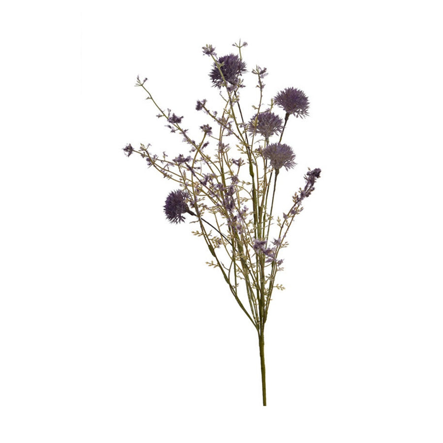 Bokrosan ágas szárú, lila színű dekorációs díszhagyma művirág