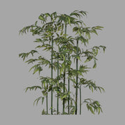 Zöld színű, mű térelválasztó bambusz dekornövény.