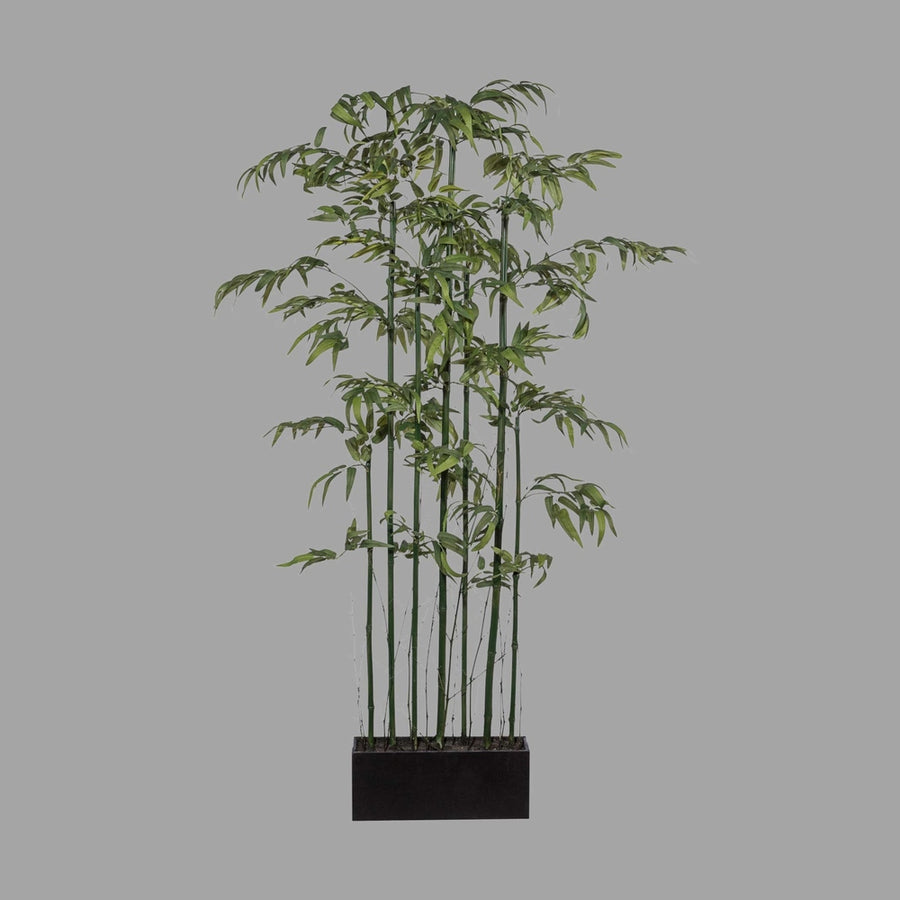 Zöld színű, mű térelválasztó bambusz dekornövény.