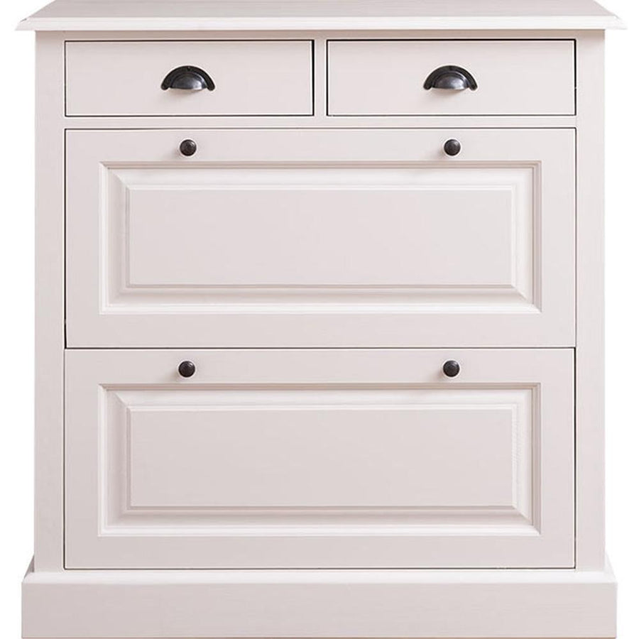 Fenyőfából készült cipősszekrény 2 darab fiókkal