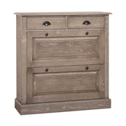 Fenyőfából készült cipősszekrény 2 darab fiókkal