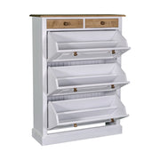 Fenyőfából készült cipősszekrény 2 darab fiókkal