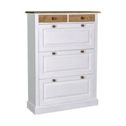 Fenyőfából készült cipősszekrény 2 darab fiókkal