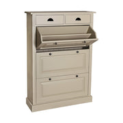 Fenyőfából készült cipősszekrény 2 darab fiókkal