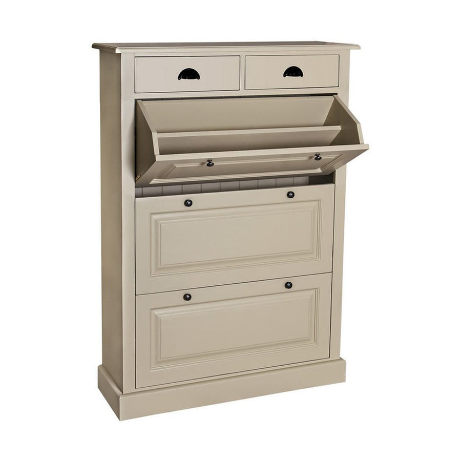 Fenyőfából készült cipősszekrény 2 darab fiókkal