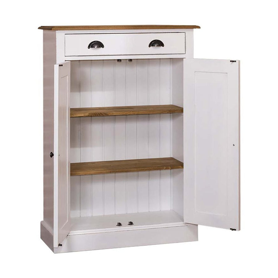 Fenyőfából készült előszobaszekrény 2 darab fiókkal