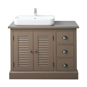 Fenyőfából készült 3 fiókos mosdószekrény a