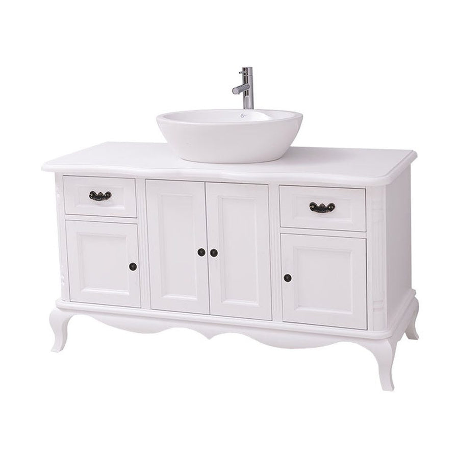 Fenyőfából készült 2 fiókos mosdószekrény