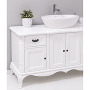 Fenyőfából készült 2 fiókos mosdószekrény