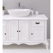 Fenyőfából készült 2 fiókos mosdószekrény