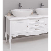 Fenyőfából készült 3 fiókos mosdószekrény