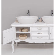 Fenyőfából készült 3 fiókos mosdószekrény