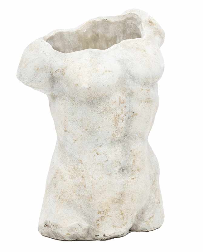 Férfi torzó formájú kaspó a cyrus stone kollekcióól