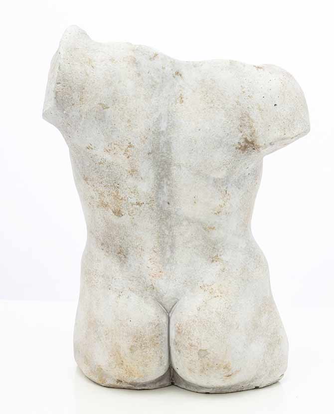 Férfi torzó formájú kaspó a cyrus stone kollekcióól