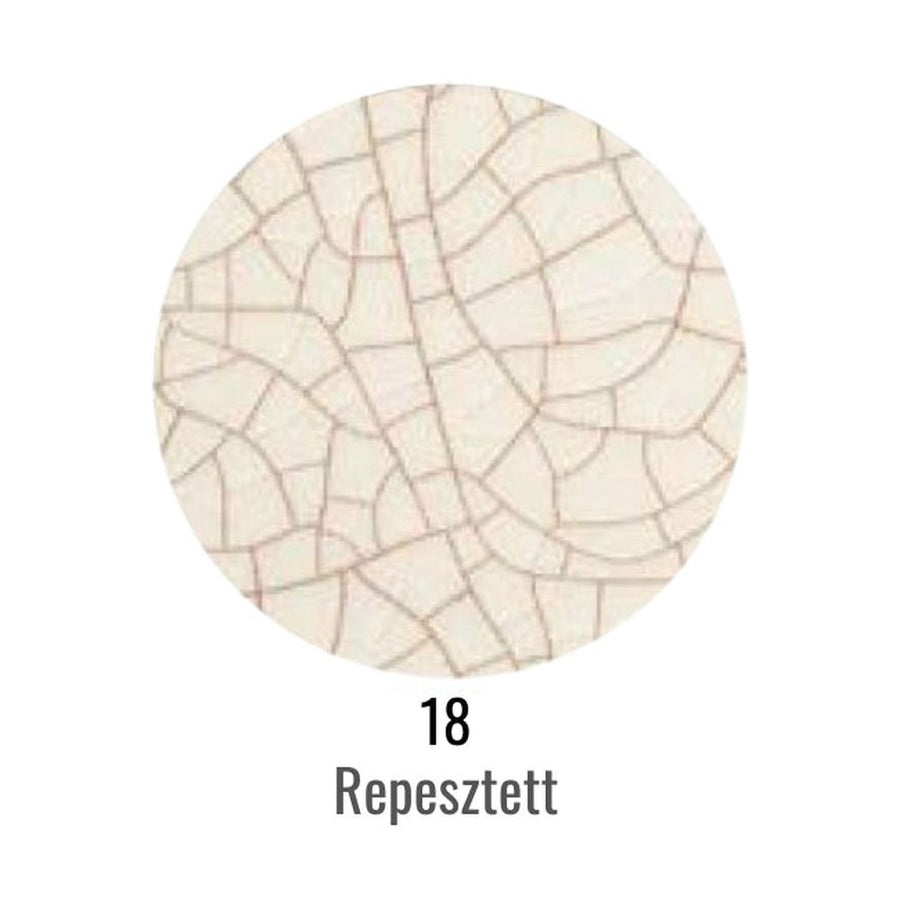 Repesztett kerámia színminta.