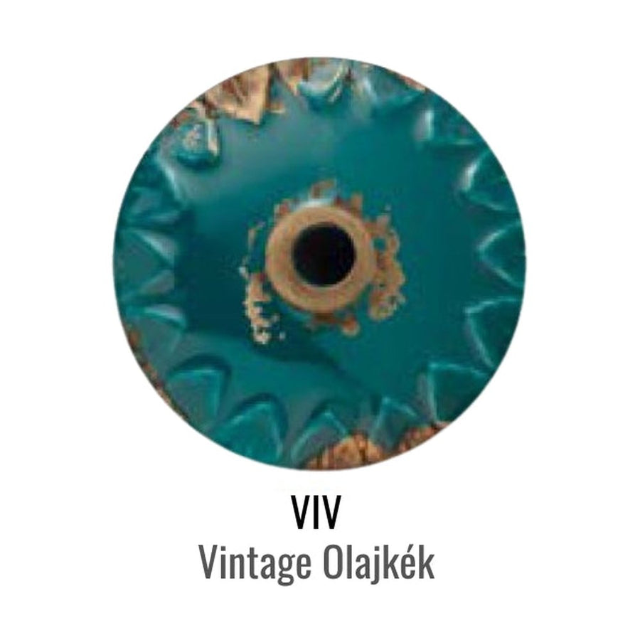 Vintage olajkék színű kerámia színminta.