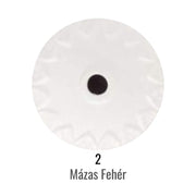 Fehér mázas kerámia minta.