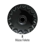 Fekete mázas kerámia minta.
