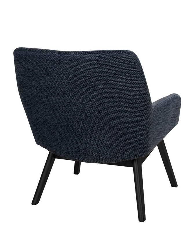 Skandináv, modern stílusú formatervezett szürke színű szövet fotel