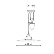 Rusztikus, vidéki stílusú, állítható magasságú, antikolt, repesztett felületű mázas kerámiából és rozsdás fémből készült, textilburkolatú vezetékkel kialakított, kézműves függeszték lámpa