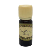 Szegfűszeg illóolaj 10 ml-es barna üvegcsében, krémszínű kupakkal, intenzív fűszeres aromával, párologtatáshoz ajánlott.
