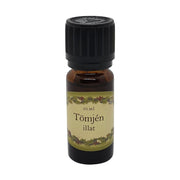 Tömjén illatú illóolaj 10 ml barna üvegcsében, fekete kupakkal – balzsamos, füstös, spirituális aromaterápiás olaj.