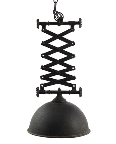 Industrial stílusú, fekete antikolt felületű ipari fém függeszték lámpa.