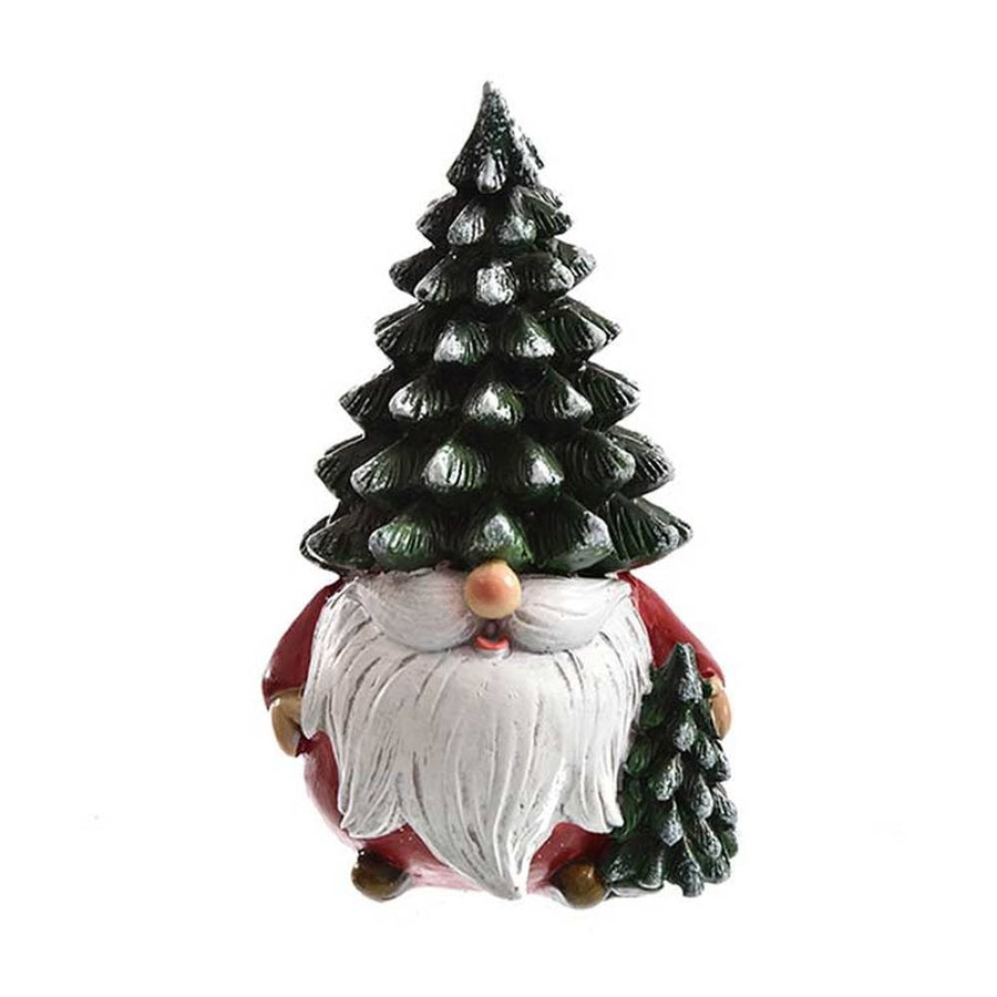 Skandináv stílusú, mókás megjelenésű, karácsonyi manó figura fenyősapkában.